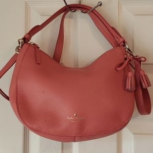 Coral colored Kate Spade crossbody/ handbag
